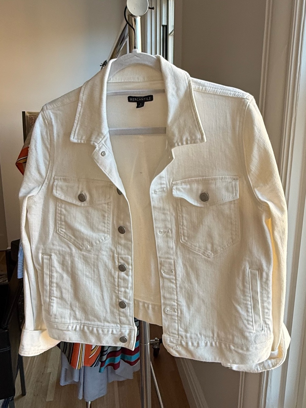 J.Crew Mercantile Women’s White Denim Jacket